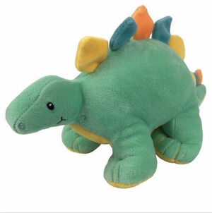Animal Adventure Dinosaur Plush Green Yellow Stegosaurus 10" 2021